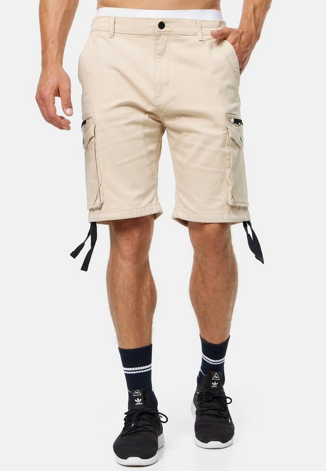 Indicode Cargoshorts Agron mit langen Stoffbändern an der Seite Indicode Cargoshorts Agron mit langen Stoffbändern an der Seite von Indicode