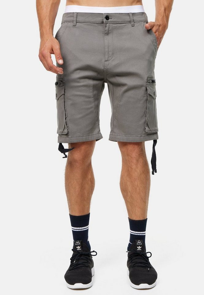 Indicode Cargoshorts Agron mit langen Stoffbändern an der Seite Indicode Cargoshorts Agron mit langen Stoffbändern an der Seite von Indicode