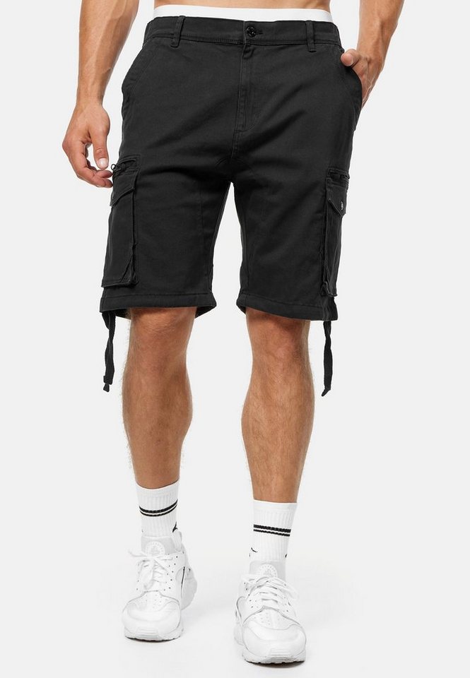 Indicode Cargoshorts Agron mit langen Stoffbändern an der Seite Indicode Cargoshorts Agron mit langen Stoffbändern an der Seite von Indicode