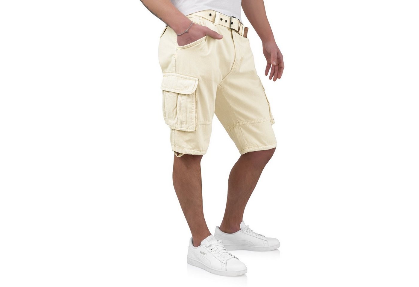 Indicode Cargoshorts Kjeld Herrencargoshorts mit 6 Taschen von Indicode