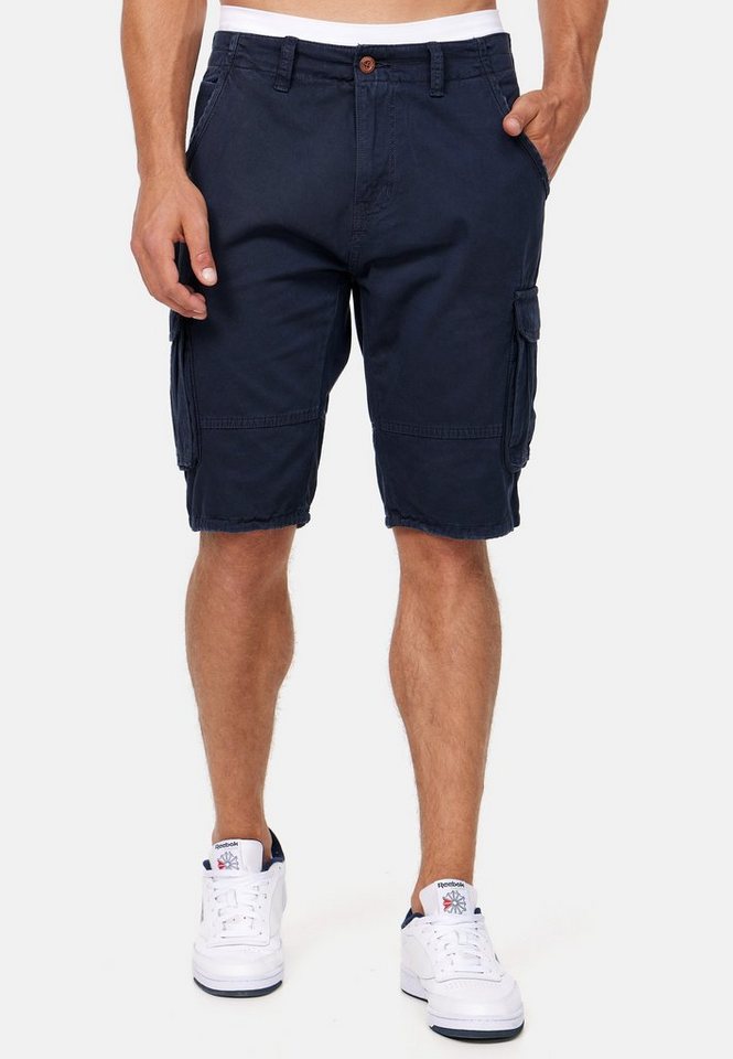 Indicode Cargoshorts Monroe Cargo mit 6 Taschen inkl. Gürtel von Indicode