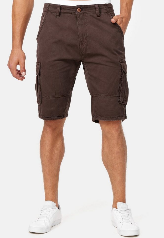 Indicode Cargoshorts Monroe Cargo mit 6 Taschen inkl. Gürtel von Indicode