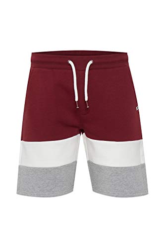 Indicode Caul Herren Sweatshorts Kurze Hose Jogginghose mit Kordelzug, Größe:XL, Farbe:Bordeaux (201) von Indicode