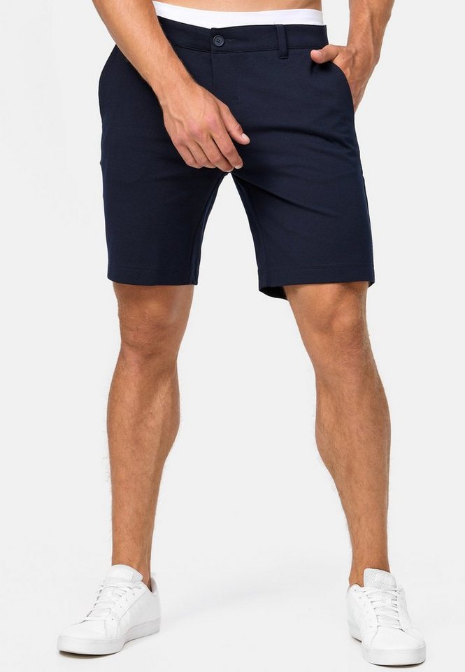 Indicode Chinoshorts Herren Aalborg Chino Shorts Herrenshorts aus Viscose-Strecht von Indicode