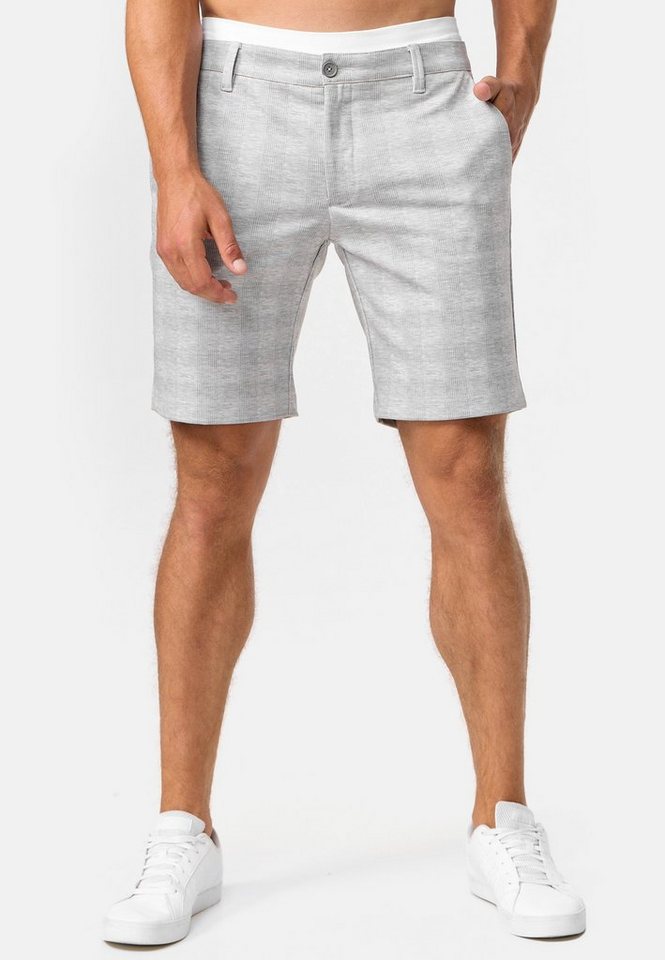 Indicode Chinoshorts Herren Aalborg Chino Shorts Herrenshorts aus Viscose-Strecht von Indicode
