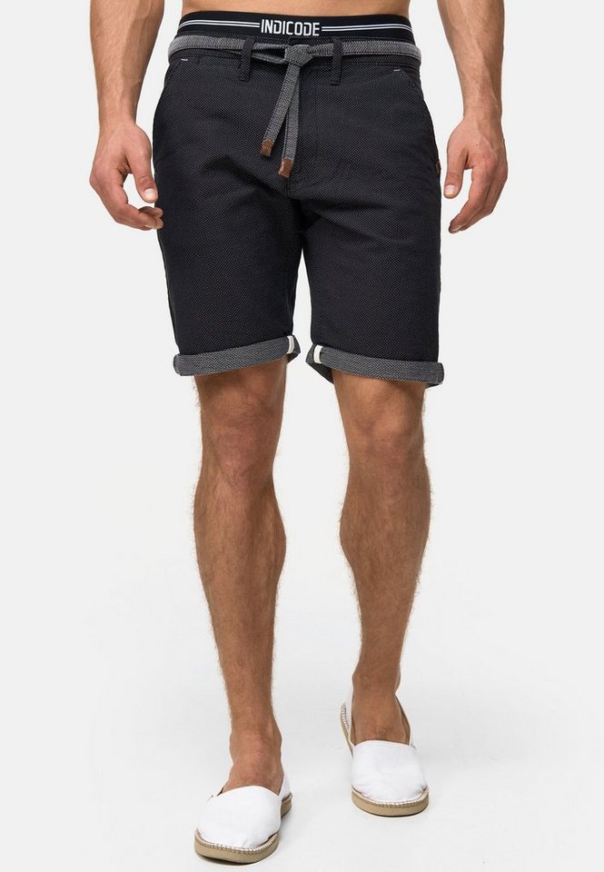 Indicode Chinoshorts Herren Acton Chino Shorts Herrenshorts praktische Chino Taschen von Indicode