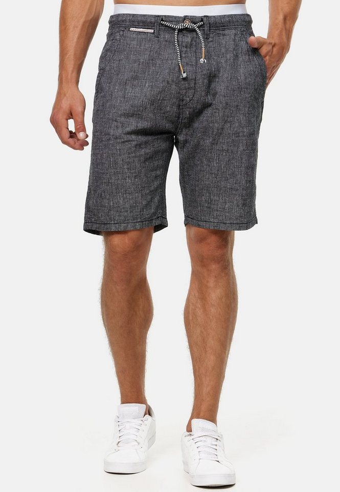 Indicode Chinoshorts Alonso aus einem angenehmen Leinenmix von Indicode