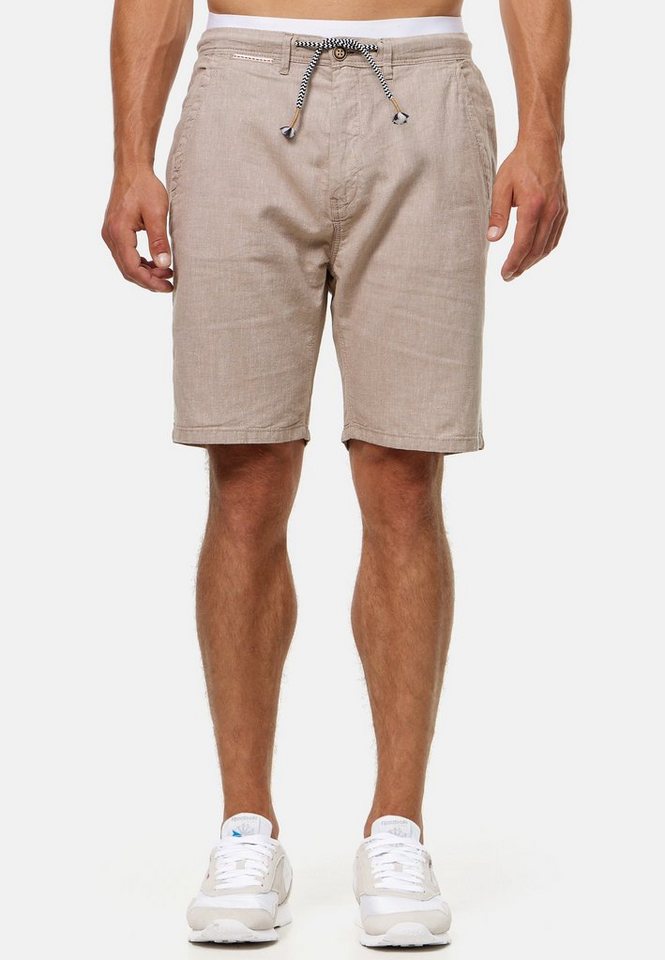 Indicode Chinoshorts Alonso aus einem angenehmen Leinenmix von Indicode
