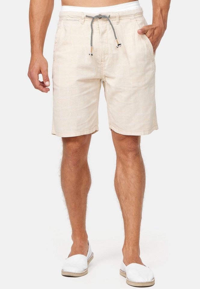 Indicode Chinoshorts Corvallis aus einem angenehmen Leinenmix von Jeff