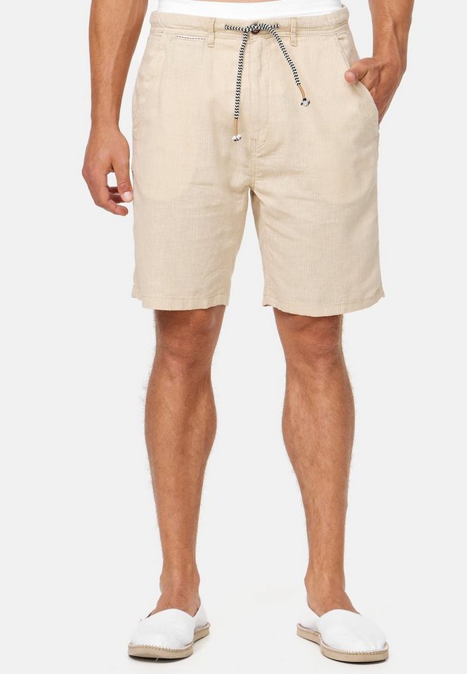 Indicode Chinoshorts Corvallis aus einem angenehmen Leinenmix von Jeff