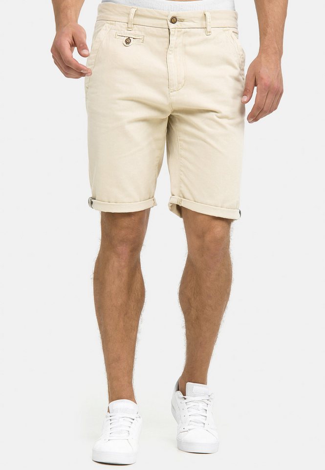 Indicode Chinoshorts Herren Cuba Chino Shorts Herrenshorts aus Baumwollgemisch von Indicode