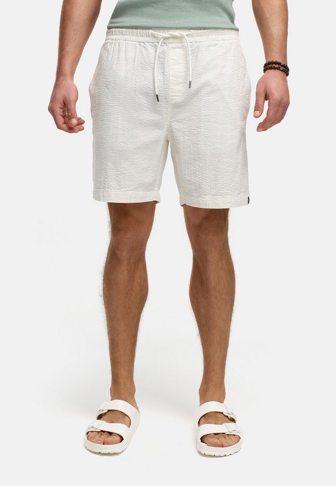 Indicode Shorts Herren INAlizzo Sommershorts Herrenshorts aus Seersucker-Material für maximale Luftzirkulation an warmen Tagen von Indicode