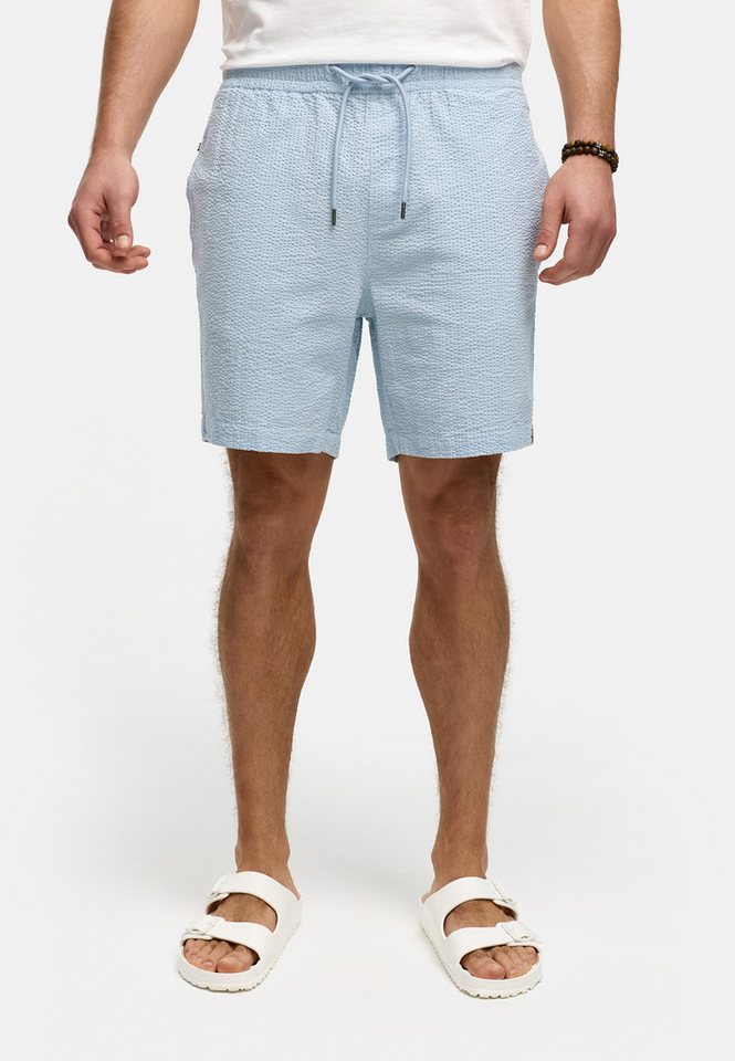Indicode Chinoshorts INAlizzo aus Seersucker-Material für maximale Luftzirkulation an warmen Tagen von Indicode