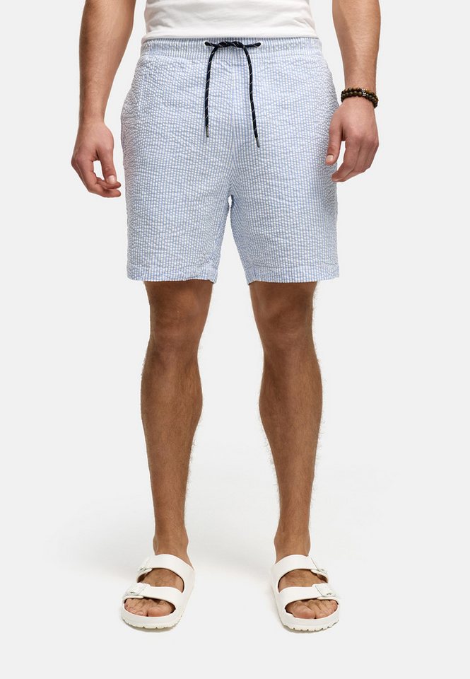 Indicode Chinoshorts INAlizzo aus Seersucker-Material für maximale Luftzirkulation an warmen Tagen von Indicode