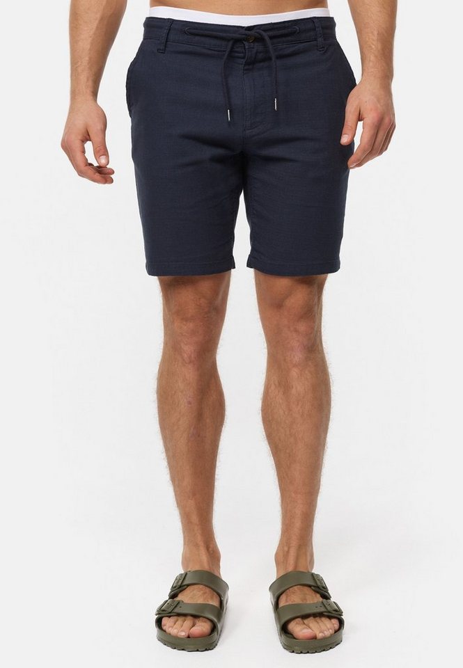 Indicode Chinoshorts INCaro aus 100 % Baumwolle, inkl. Gürtel von Indicode