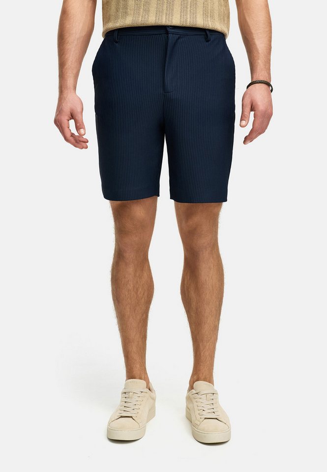 Indicode Shorts Herren INGustiono Sommershorts Herrenshorts mit feiner Textur und subtil-edlem Streifenmuster von Indicode