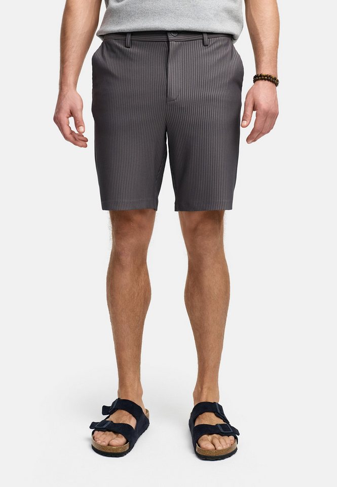 Indicode Shorts Herren INGustiono Sommershorts Herrenshorts mit feiner Textur und subtil-edlem Streifenmuster von Indicode