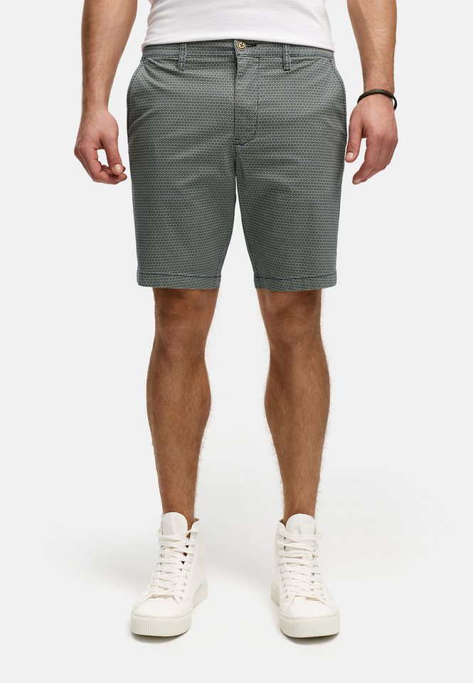 Indicode Chinoshorts Herren INLubin Chino Shorts Herrenshorts mit coolem Design durch dezentes Muster von Indicode