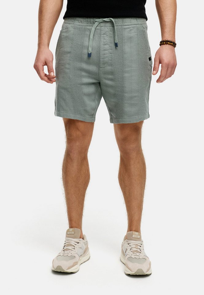 Indicode Chinoshorts INPop aus Leinen-Mix mit markanter Textur Indicode Chinoshorts INPop aus Leinen-Mix mit markanter Textur von Indicode