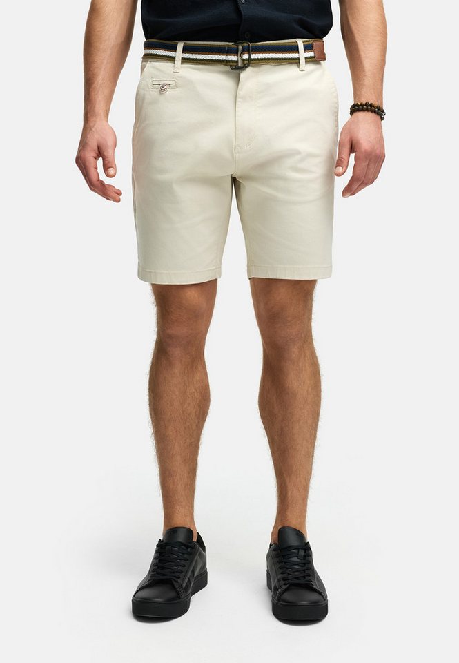 Indicode Chinoshorts INThews aus Twill mit passendem Gürtel Indicode Chinoshorts INThews aus Twill mit passendem Gürtel von Indicode