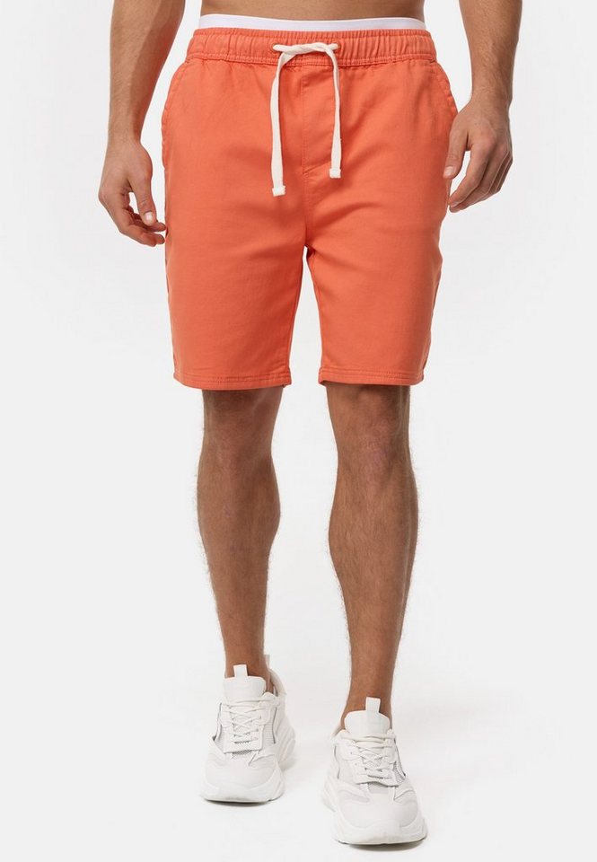 Indicode Chinoshorts Herren Kendari Chino Shorts Herrenshorts aus elastischer Baumwoll-Qualität von Indicode