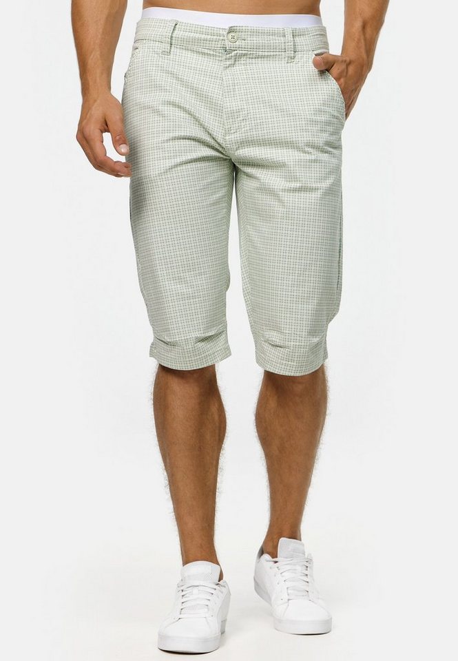Indicode Chinoshorts Herren Whitney Chino Shorts Herrenshorts aus 100 % Baumwolle, inkl. Gürtel von Indicode