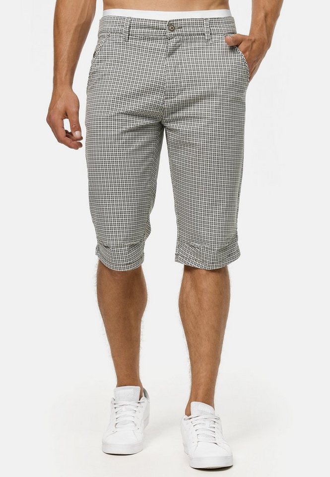 Indicode Chinoshorts Herren Whitney Chino Shorts Herrenshorts aus 100 % Baumwolle, inkl. Gürtel von Indicode