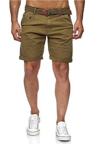 Kurze Hosen Herren mit Gürtel - Conor - Cargo Shorts Herren aus Baumwolle - Sommer Freizeithose mit Taschen - Sportlich eleganter Look - Regular Fit - Bequemes Material mit Stretch - Army - M Kurze Hosen Herren mit Gürtel - Conor - Cargo Shorts Herren aus Baumwolle - Sommer Freizeithose mit Taschen - Sportlich eleganter Look - Regular Fit - Bequemes Material mit Stretch - Army - M von Indicode