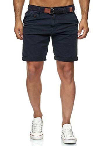 Kurze Hosen Herren mit Gürtel - Conor - Cargo Shorts Herren aus Baumwolle - Sommer Freizeithose mit Taschen - Sportlich eleganter Look - Regular Fit - Bequemes Material mit Stretch - Navy - L Kurze Hosen Herren mit Gürtel - Conor - Cargo Shorts Herren aus Baumwolle - Sommer Freizeithose mit Taschen - Sportlich eleganter Look - Regular Fit - Bequemes Material mit Stretch - Navy - L von Indicode