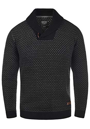 Indicode Copent Herren Strickpullover Grobstrick Pullover, Größe:L, Farbe:Black (999) von Indicode