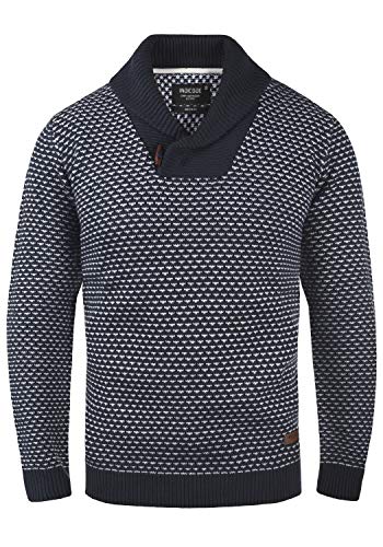 Indicode Copent Herren Strickpullover Grobstrick Pullover, Größe:L, Farbe:Navy (400) von Indicode