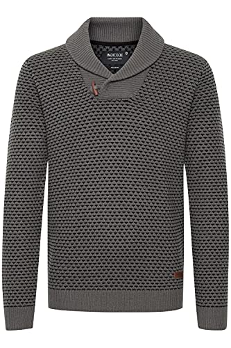 Indicode Copent Herren Strickpullover Grobstrick Pullover, Größe:XXL, Farbe:Pewter (902) von Indicode