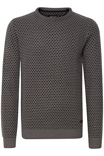 Indicode Coppler Herren Strickpullover Grobstrick Pullover, Größe:3XL, Farbe:Pewter (902) von Indicode