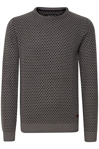 Indicode Coppler Herren Strickpullover Grobstrick Pullover, Größe:L, Farbe:Pewter (902) von Indicode