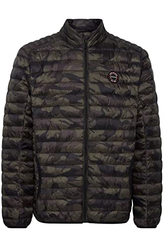 Indicode Davith Herren Steppjacke Übergangsjacke Jacke gefüttert mit Stehkragen regular fit, Größe:L, Farbe:Dired Camouflage (977) von Indicode