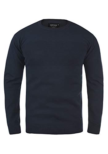 Indicode Ernesto Herren Strickpullover Feinstrick Pullover, Größe:M, Farbe:Navy (400) von Indicode