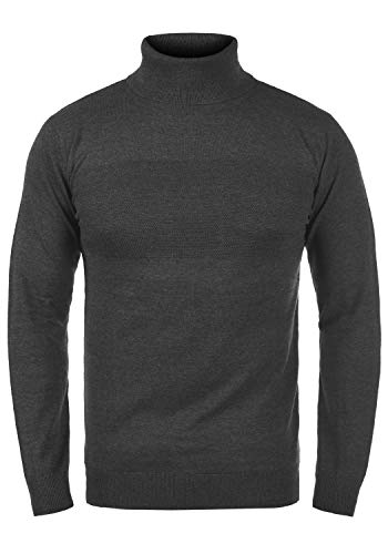 Indicode Ernetto Herren Rollkragenpullover Pullover mit Rollkragen, Größe:L, Farbe:Charcoal Mix (915) von Indicode