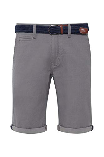 Indicode Figno Herren Chino Shorts Bermuda Kurze Hose mit Gürtel, Größe:XXL, Farbe:Light Grey (901) von Indicode