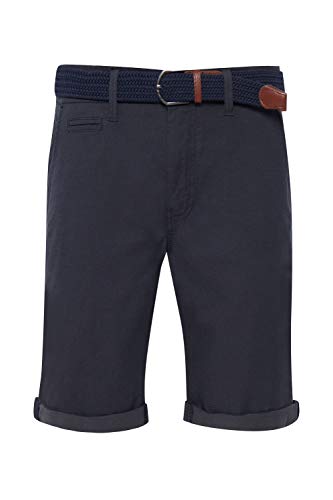 Indicode Figno Herren Chino Shorts Bermuda Kurze Hose mit Gürtel, Größe:XXL, Farbe:Navy (400) von Indicode