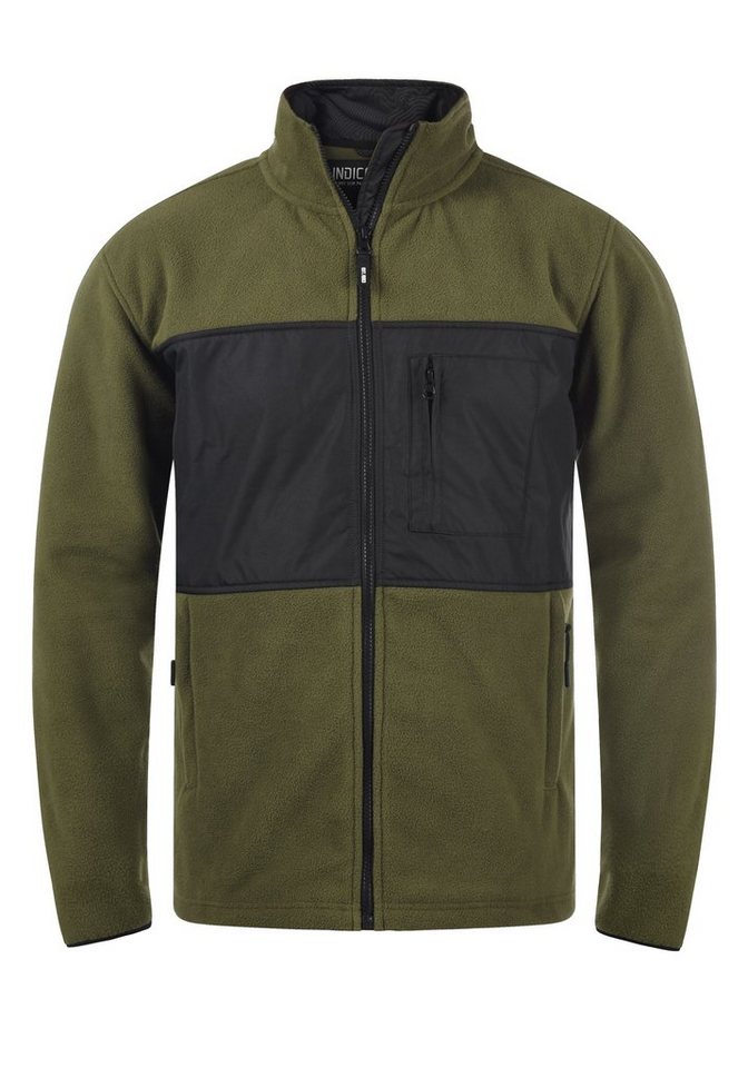 Indicode Fleecejacke IDBirch modische Herren Fleecejacke mit Stehkragen von Indicode