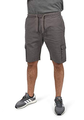 Indicode IDFrances Herren Cargo Shorts Bermuda Kurze Hose mit elastischem Bund und Stretch Regular Fit, Größe:2XL, Farbe:Grey (905) von Indicode