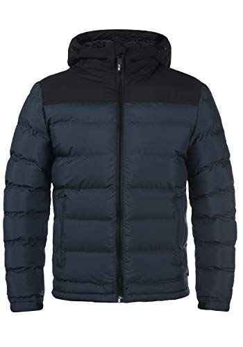 Indicode IDGaius Herren Winterjacke Steppjacke Herrenjacke mit Kapuze, Größe:L, Farbe:Navy (400) von Indicode