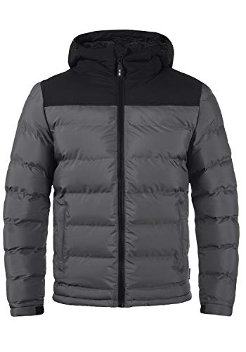 Indicode IDGaius Herren Winterjacke Steppjacke Herrenjacke mit Kapuze, Größe:L, Farbe:Dk Grey (910) von Indicode