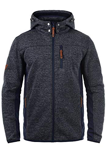 Indicode Grosvenor Herren Softshell Jacke Funktionsjacke Übergangsjacke Mit Kapuze, Größe:M, Farbe:Navy (400) von Indicode