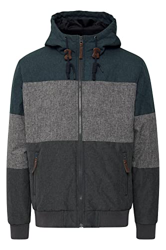 Indicode Hannibal Herren Übergangsjacke Herrenjacke Jacke mit Kapuze, Größe:L, Farbe:Navy (400) von Indicode