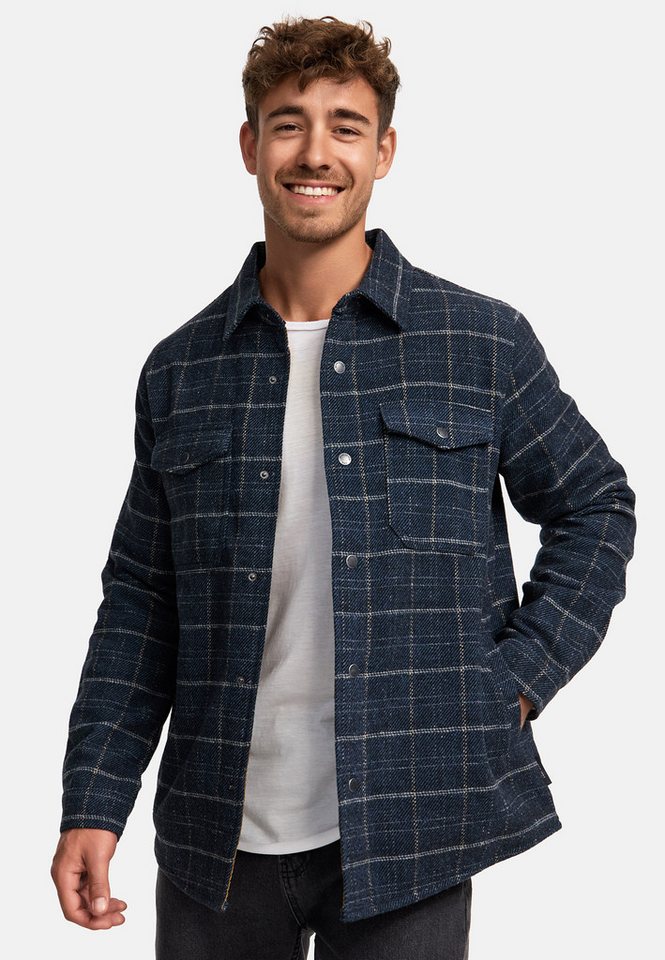 Indicode Winterjacke Henderson stilvolle Hemdjacke mit Knopfleiste von Indicode