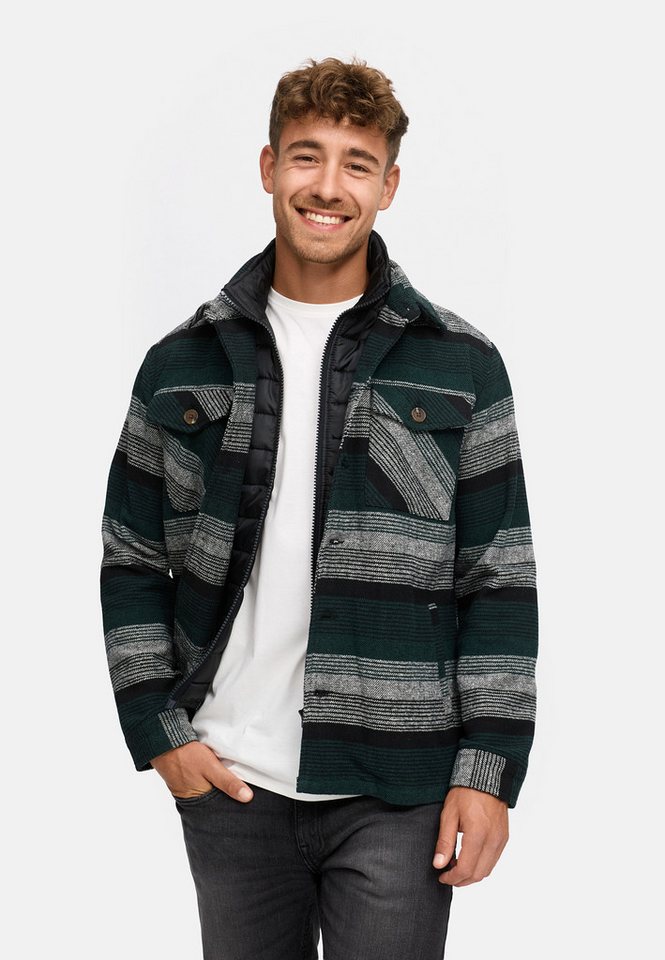 Indicode Hemdjacke Herren INDjango Übergangsjacke Herrenjacke von Indicode
