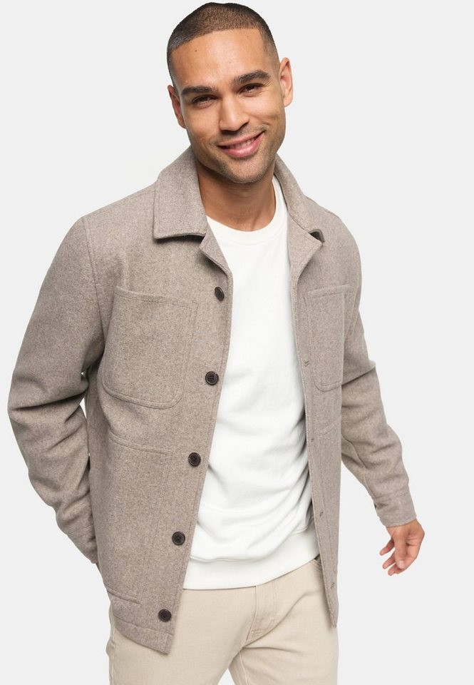 Indicode Winterjacke INMacking Overshirt-Jacke mit Hemdkragen von Indicode