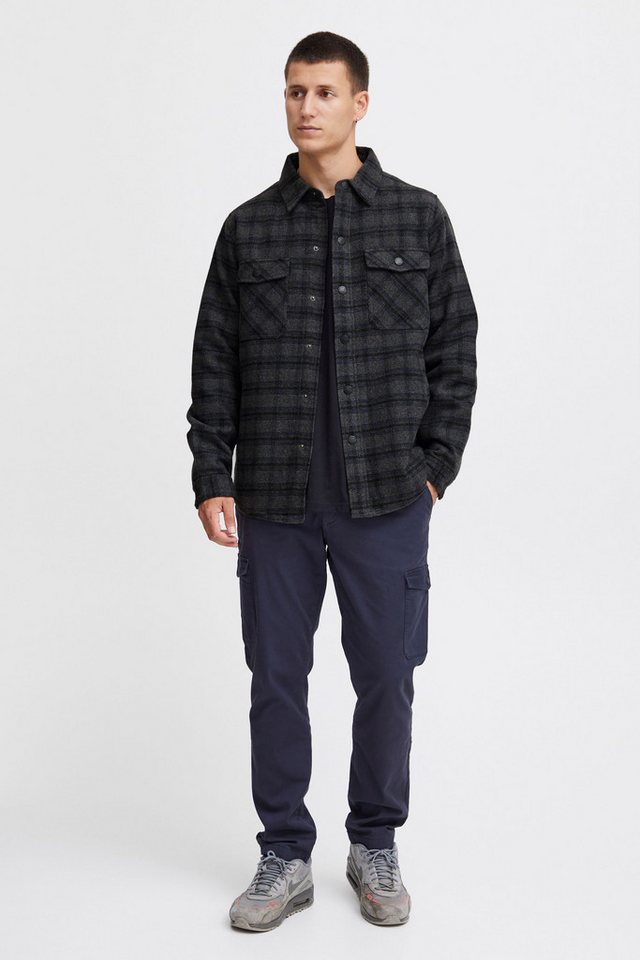 Indicode Hemdjacke Modische karierte Hemdjacke mit Futter von Indicode