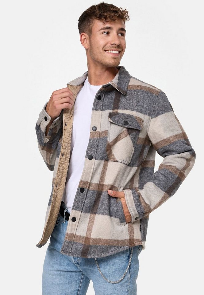 Indicode Sommerjacke Spin mit klassischem Karomuster von Indicode
